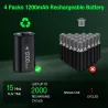 4 x 1200mAh batteripakke - USB-opladningsdockingstation - til Xbox One X / S / Xbox Elite Controller