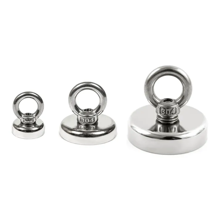 Stærk neodymmagnet - dybhavsopsving - med ringøjebolt