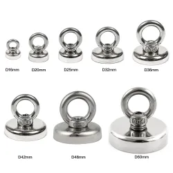 Stærk neodymmagnet - dybhavsopsving - med ringøjebolt