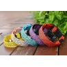 Collier LED pour chien - promenade nocturne de sécurité - imprimé léopard coloré