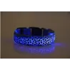 Collier LED pour chien - promenade nocturne de sécurité - imprimé léopard coloré