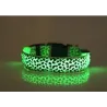 LED-Hundehalsband - Safety Night Walk - bunter Leoparden-Print