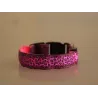 LED-Hundehalsband - Safety Night Walk - bunter Leoparden-Print