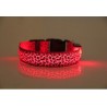 Collare per cani a LED - passeggiata notturna di sicurezza - stampa leopardata colorata