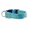 LED dog collar - safety night walk - colorful leopard printCollars & Leads