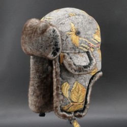 Chapéu militar de inverno quente - com proteção para as orelhas - lã / pêlo grosso - ushanka russo