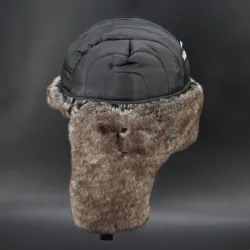 Militær varm vinterlue - med hørselsbeskyttelse - ull / tykk pels - russisk ushanka