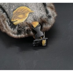 Bonnet d'hiver chaud militaire - avec protection des oreilles - laine / fourrure épaisse - ushanka russe