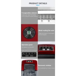 Mini automatic electric ice making machine - ice cubes maker - 15 kg/24H - 220VBar supply