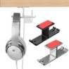 Zweifacher Kopfhörer-Aufhänger – Aluminiumhaken – unter dem Schreibtisch / an der Wand montiert