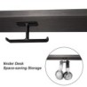 AuricularesSoporte doble para auriculares - gancho de aluminio - debajo del escritorio / montado en la pared