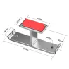 Support double pour casque - crochet en aluminium - sous le bureau / fixé au mur