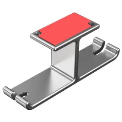 Hovedtelefon dobbelt bøjle - aluminiumskrog - under skrivebord / vægmonteret