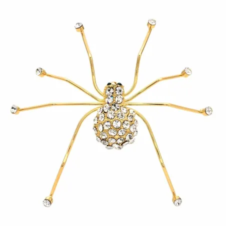 BrochesAraña de cristal dorado - broche