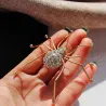 BrochesAraña de cristal dorado - broche