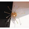 Araignée en cristal d'or - broche