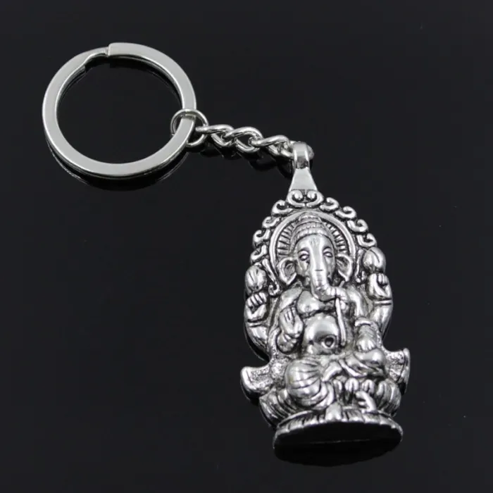 Chaveiro elefante vintage Ganesha Buddha