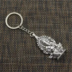 Vintage Ganesha Buddha norsu avaimenperä