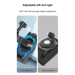 360 degree rotary backpack clip - for GoPro HeroMounts