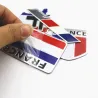 3D-Autoaufkleber aus Aluminium - Französische Flagge