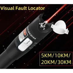 Visuel fejlfinder - fiber / optisk kabel tester - rød laser - SC/FC/ST