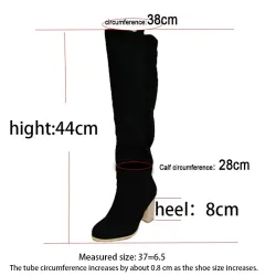 Knähöjda mockaboots - tjock klack