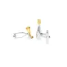 GemelosGemelos de plata y oro - botella de champán / copas de champán
