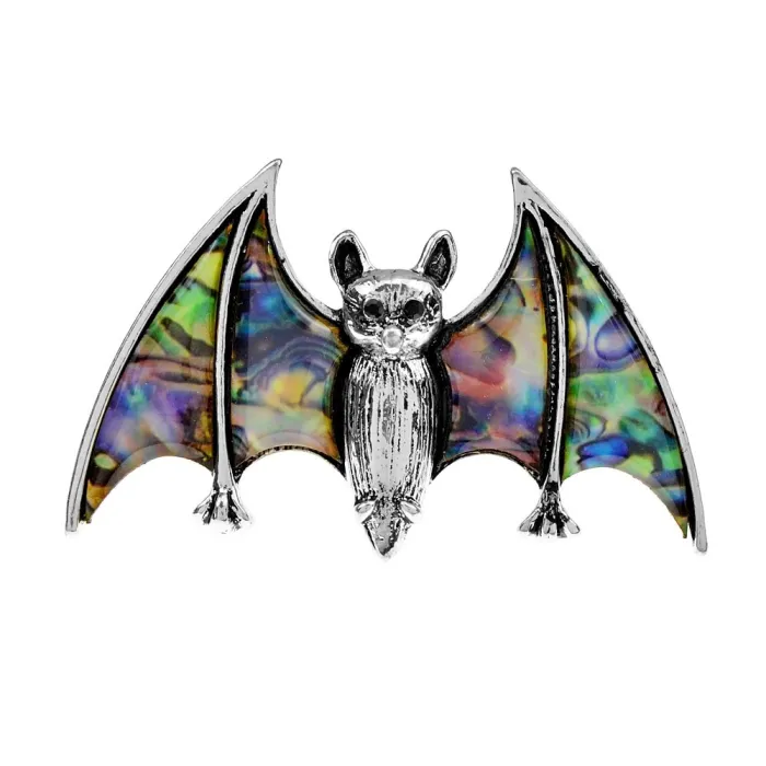 BrochesMurciélago de cristal de colores - broche