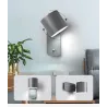 ApliquesLámpara de pared LED - estilo nórdico moderno - cabeza giratoria - con interruptor