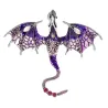Broche dragon émail cristal