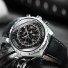 JARAGAR - automatisk mekanisk klocka - 3 sub-dial - läderrem
