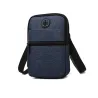 Borsa a tracolla piccola in tela - cerniere - foro per le cuffie