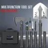Multifunktion foldeskovl - overlevelsesøksesæt - militær - camping - taktisk - selvforsvar - haveredskab - 99cm