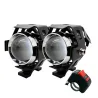 LEDFaro LED para motocicleta - 3000LM CREE Chip U5 - 3 modos - faro antiniebla - resistente al agua - 2 piezas