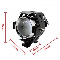 LEDFaro LED para motocicleta - 3000LM CREE Chip U5 - 3 modos - faro antiniebla - resistente al agua - 2 piezas