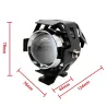Faro LED moto - 3000LM CREE Chip U5 - 3 modalità - fendinebbia - impermeabile - 2 pezzi