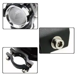 Motorrad-LED-Scheinwerfer - 3000LM CREE Chip U5 - 3 Modi - Nebelscheinwerfer - wasserdicht - 2 Stück