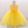 RopaVestido de encaje de flores - con lazo - cristales - lentejuelas