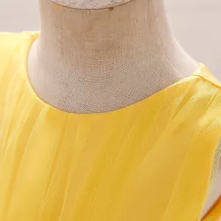 RopaVestido de encaje de flores - con lazo - cristales - lentejuelas
