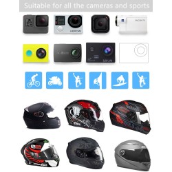 Suporte para capacete de motocicleta - suporte - suporte para câmera esportiva GoPro Hero
