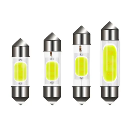 LEDBombilla LED COB para coche - C10W C5W - Festoon 31mm 36mm 39mm 41mm - blanco
