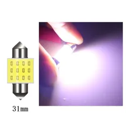 LEDBombilla LED COB para coche - C10W C5W - Festoon 31mm 36mm 39mm 41mm - blanco