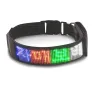 Coleira para gatos/cães - LED - Bluetooth - luz de rolagem interativa digital
