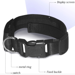 Hondenhalsband - LED - Bluetooth - digitaal interactief scrolllichtHalsbanden en lijnen