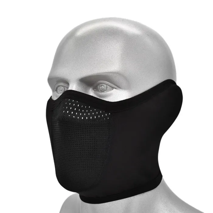 Vinter sykkelansiktsmaske - varm - termisk - vindtett - pustende fleece