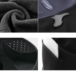 Calda maschera per il viso invernale - con protezione per il collo - sottocasco termico - antivento