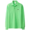 Stylisches Polo-T-Shirt - Langarm - Sticklogo - Baumwolle