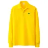 Elegante polo - manica lunga - ricamo logo - cotone