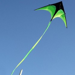 Super duży latawiec - czarno - zielony - z linką - 160 cmLatawce
