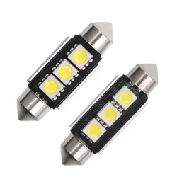 C10W C5W Festoon 36mm 39mm 41mm - 12V - CANBUS - Lampadina LED - bianca - 10 pezzi